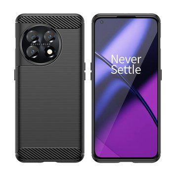 Чохол Lenuo Carbon Fiber для OnePlus 11 Black 203785 фото