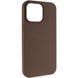 Чохол Silk (AA) Magnetic Fit Без логотипу для Apple iPhone 15 (6.1") Коричневий / Brown 80677 фото