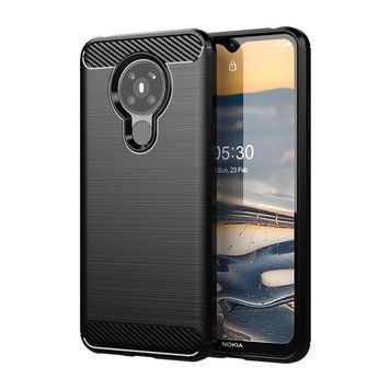 Чохол Lenuo Carbon Fiber для Nokia 5.3 Black 202172 фото