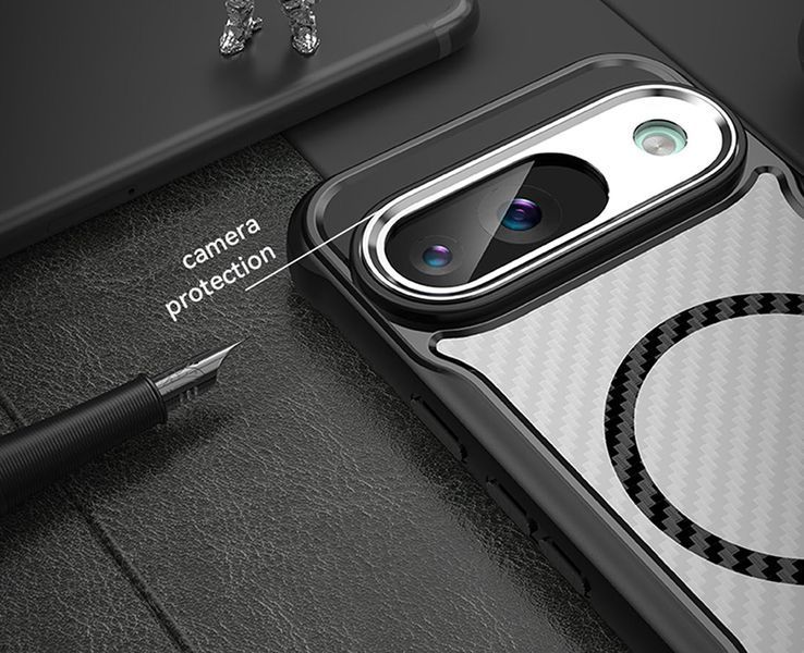 Чохол Lenuo Hybrid для Google Pixel 9 Black 203892 фото