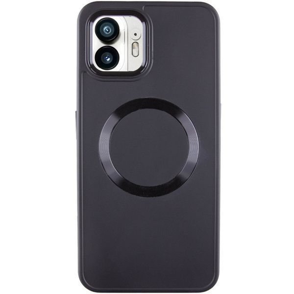 TPU чохол Bonbon Metal Style with MagSafe для Nothing Phone 2 Чорний / Black 70344 фото