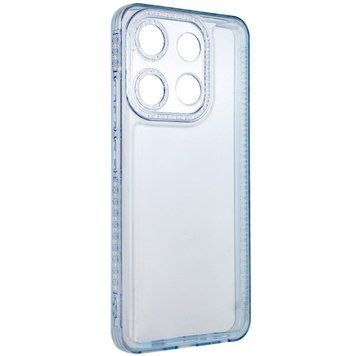 Чохол TPU Starfall Clear для Tecno Pop 7 Блакитний 64347 фото