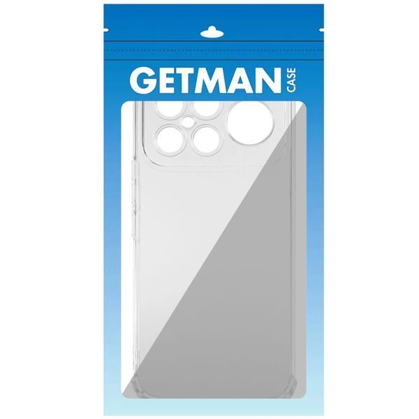 Чохол GETMAN Ease для Xiaomi Poco F9 Ultra з підсиленими кутами та бортиками, Прозорий 88357 фото