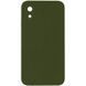 Чохол Silk Square Full Camera Protective (AA) Без логотипу для Apple iPhone XR (6.1") Зелений / Dark Olive 72153 фото