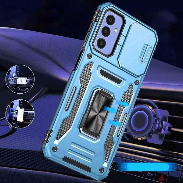 Ударостійкий чохол Camshield Army Ring для Samsung Galaxy A37 5G / A36 5G / A56 5G Блакитний / Light Blue 85198 фото