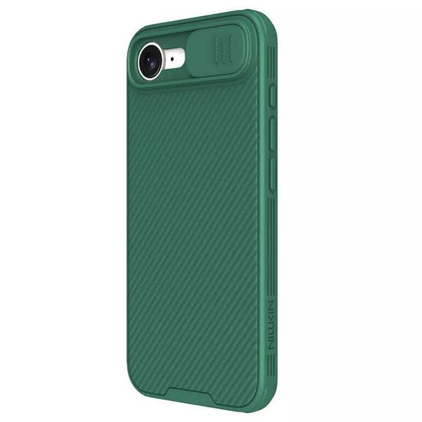 Карбонова накладка Nillkin CamShield Pro для Apple iPhone 16e (6.1") Deep Green 78425 фото