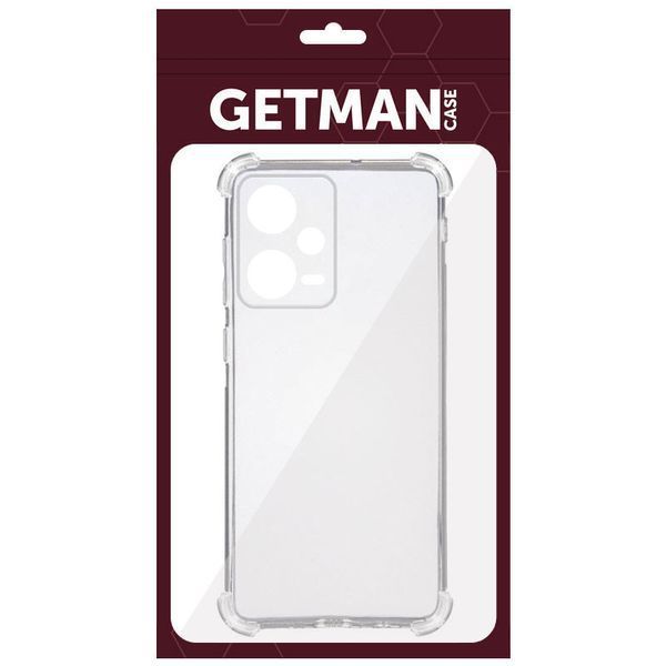 Чохол GETMAN Ease для Xiaomi Poco X5 5G / Redmi Note 12 5G з підсиленими кутами та захистом камери, Прозорий 71720 фото