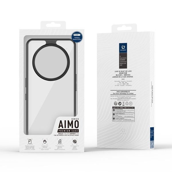 Чохол Dux Ducis Aimo Series для Nothing Phone (3a) Pro Black 204026 фото