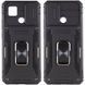 Ударостійкий чохол Camshield Army Ring для Xiaomi Redmi 9C / 10A Чорний / Black 57416 фото