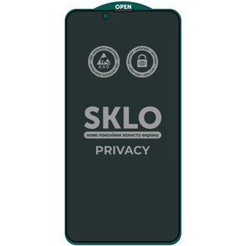 Захисне скло SKLO 5D Privacy для Apple iPhone 13 / 13 Pro / 14 / 16e / 17e (6.1") Чорний 76295 фото