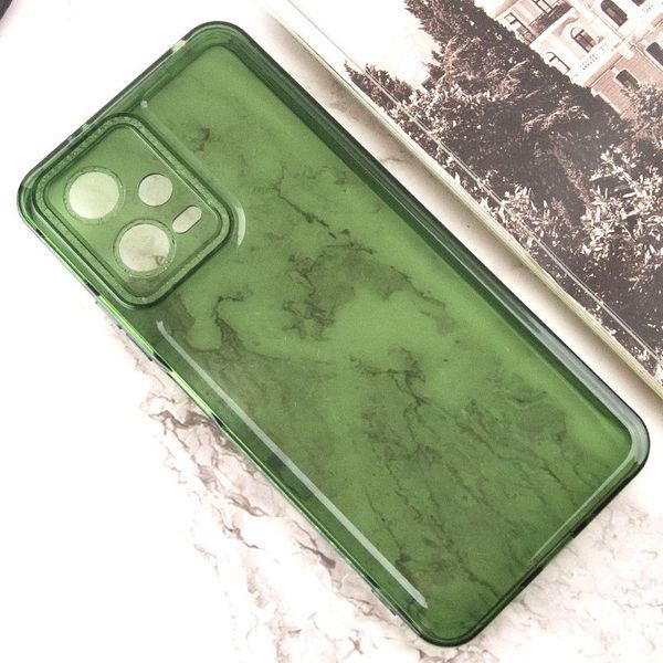 Чохол TPU Starfall Clear для Xiaomi Poco X5 5G / Redmi Note 12 5G Зелений 64338 фото