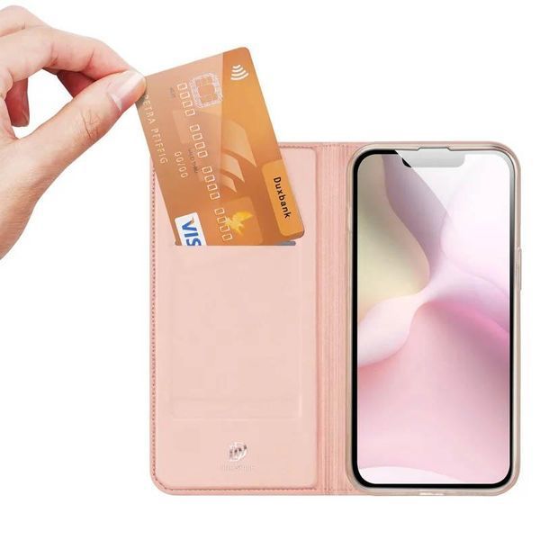 Чохол-книжка Dux Ducis Skin Pro для Apple iPhone 16e (6.1") Rose Gold 77170 фото