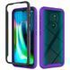 Протиударний чохол для Motorola E7 Plus Purple / Transparent 202923 фото