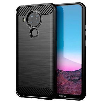Чохол Lenuo Carbon Fiber для Nokia 5.4 Black 202772 фото