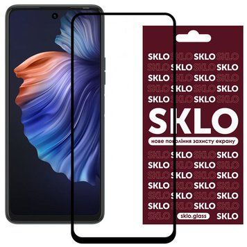 Захисне скло SKLO 3D для TECNO Camon 18 / 18P Чорний 52445 фото