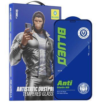 Захисне 2.5D скло Blueo Full Cover HD для Apple iPhone 12 Pro / 12 (6.1") Чорне 41529 фото