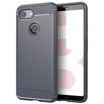 Чохол Lenuo Carbon Fiber для Google Pixel 3 Gray 202789 фото