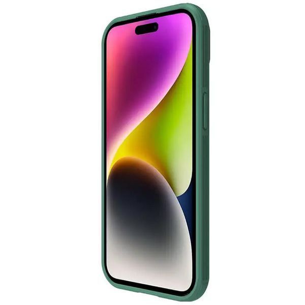 Карбонова накладка Nillkin CamShield Pro для Apple iPhone 15 (6.1") Deep Green 66034 фото