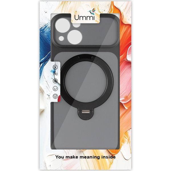 Чохол Ummi Full Camera with Magnetic Fit HQ Ring для Apple iPhone 15 (6.1") Black 86669 фото