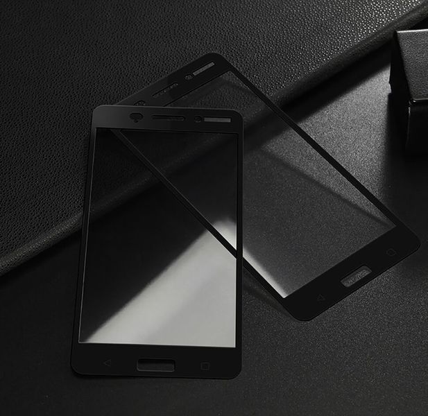 Захисне 3D Full Glue скло Lenuo CF для Nokia 6 Black 101022 фото