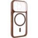 Чохол TPU+PC GETMAN Moon Clear Magnetic Fit для Apple iPhone 16 Pro (6.3") Brown 84773 фото