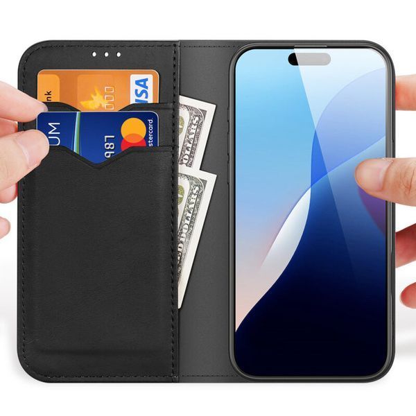 Чохол-книжка Dux Ducis Hivo для Apple iPhone 16 (6.1") Black 73606 фото