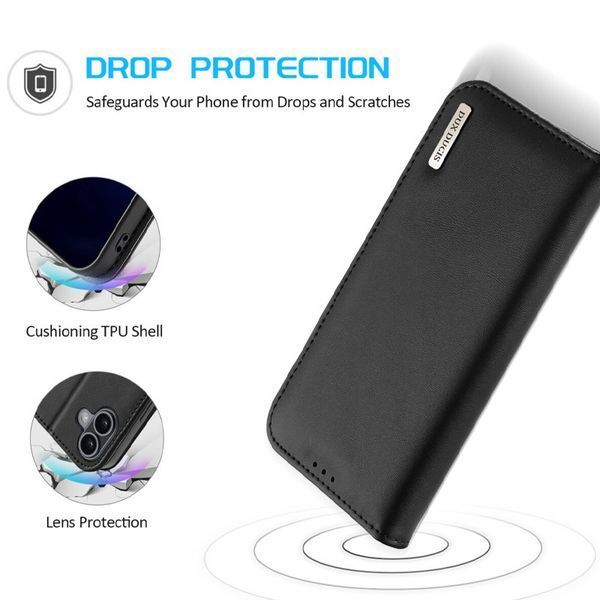 Чохол-книжка Dux Ducis Hivo для Apple iPhone 16 (6.1") Black 73606 фото