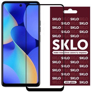 Захисне скло SKLO 3D для TECNO Spark 10 Pro / Spark 20 Pro Чорний 64957 фото