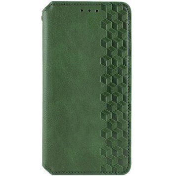 Чохол-книжка GETMAN Cubic (PU) для Xiaomi Redmi 13 4G / Poco M6 4G Зелений 72262 фото