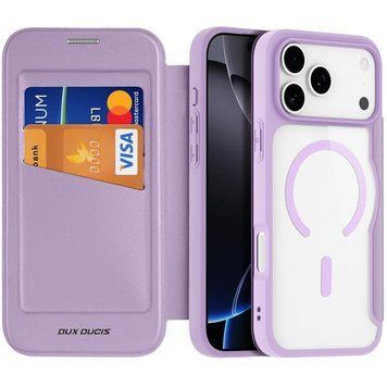 Чохол-книжка Dux Ducis Skin X Pro with Magnetic Fit для Apple iPhone 17 Pro Max (6.9") Purple 80531 фото