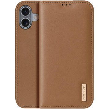 Чохол-книжка Dux Ducis Hivo для Apple iPhone 17 (6.3") Brown 80532 фото