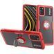 TPU+PC Чохол Deen CrystalRing для Poco M3 Red / Transparent 202978 фото
