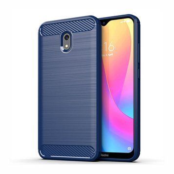 Чохол Lenuo Carbon Fiber для Redmi 8A Navy Blue 201674 фото