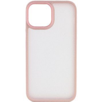 TPU+PC чохол Metal Buttons для Apple iPhone 14 (6.1") Рожевий 55499 фото