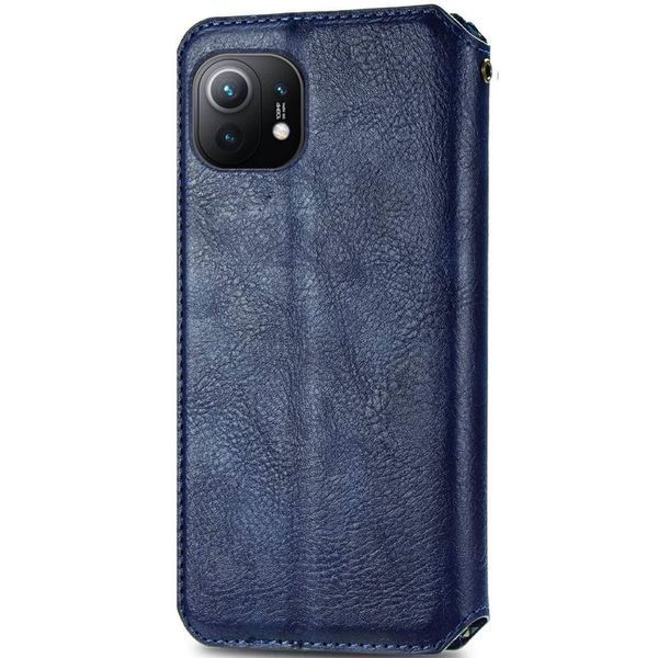 Чохол-книжка GETMAN Cubic (PU) для Xiaomi Mi 11 Синій 41846 фото