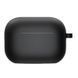 Силіконовий футляр з мікрофіброю для навушників Airpods 3 Чорний / Black 53035 фото