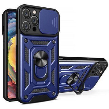 Чохол Ummi Camshield Serge Ring для Apple iPhone 12 Pro / 12 (6.1") Синій / Navy 80686 фото