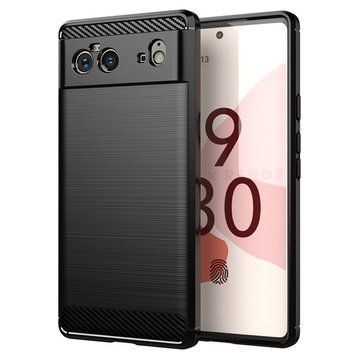 Чохол Lenuo Carbon Fiber для Google Pixel 6 Black 203389 фото
