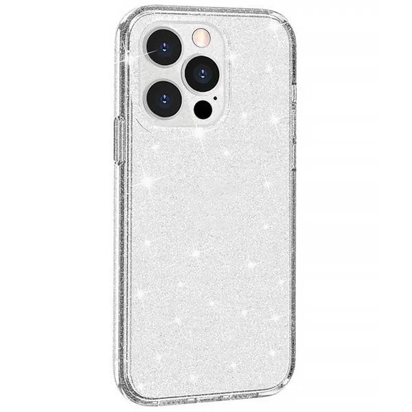 Чохол з блискітками для Apple iPhone 13 Pro (6.1") Clear 70582 фото