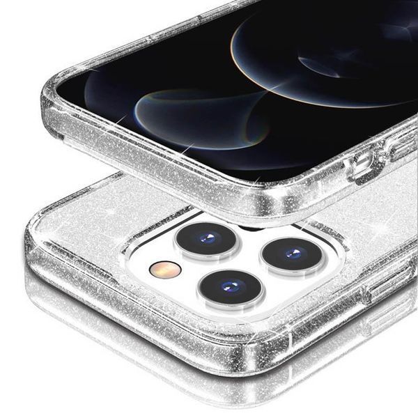 Чохол з блискітками для Apple iPhone 13 Pro (6.1") Clear 70582 фото