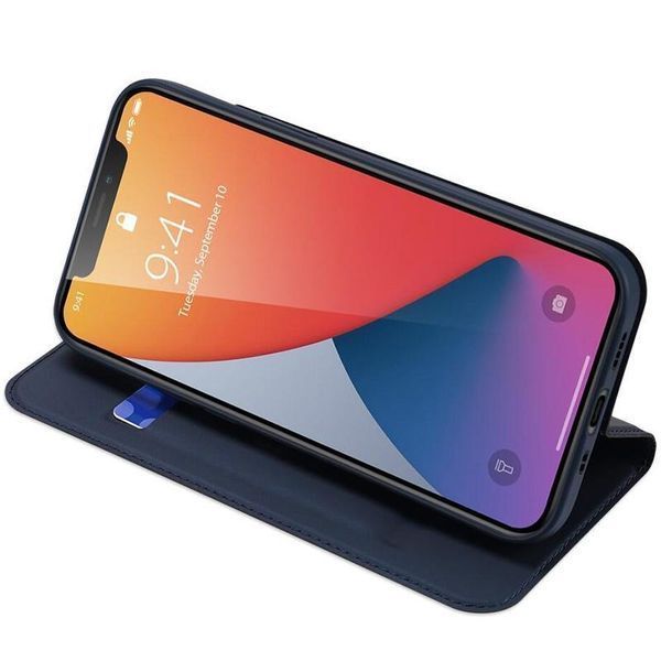 Чохол-книжка Dux Ducis з кишенею для візиток для Apple iPhone 12 Pro Max (6.7") Синій 39269 фото