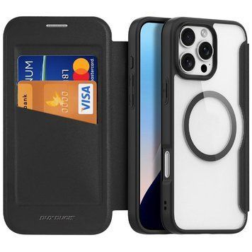 Чохол-книжка Dux Ducis Skin X Pro with Magnetic Fit для Apple iPhone 16 Pro (6.3") Black 73601 фото