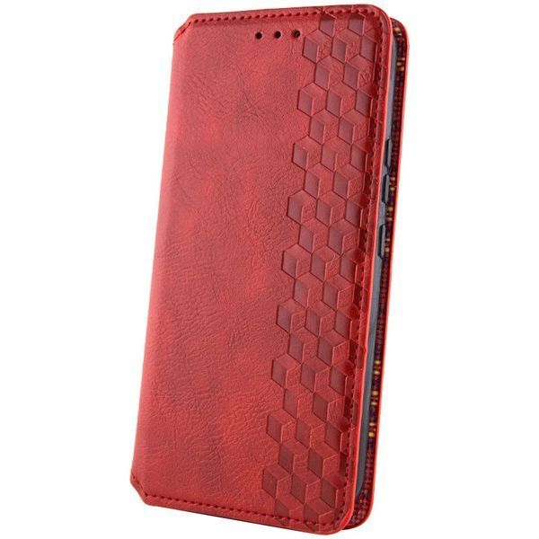 Чохол-книжка GETMAN Cubic для Xiaomi Redmi Note 15 Pro 5G Червоний 86036 фото